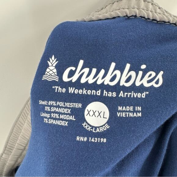 Chubbies Lined Performance Everywear Short in gray Size XXXL - Picture 4 of 7